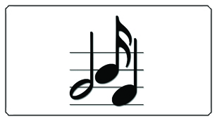 DSC700 382 WT BK Music Notes White Black